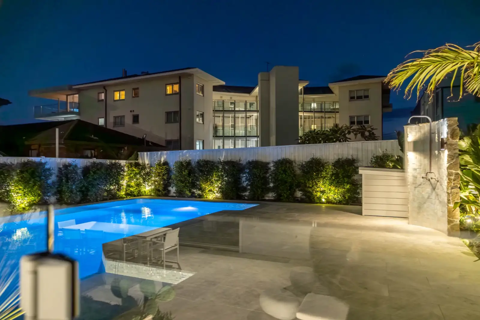 Wilson Project - limestone paving and pool coping