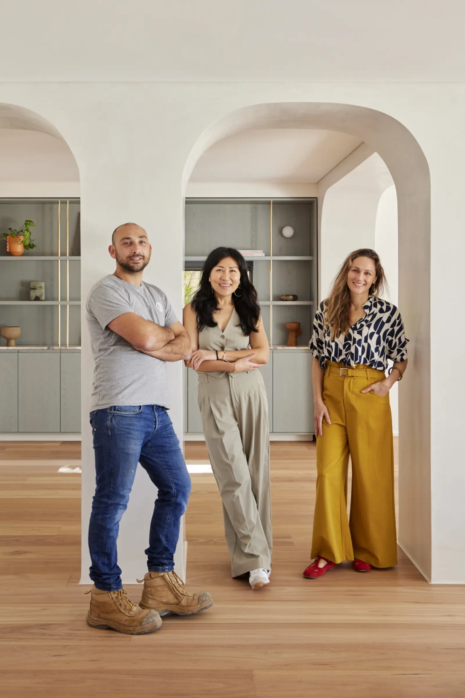 Adam with interior designers at a Darling Point project